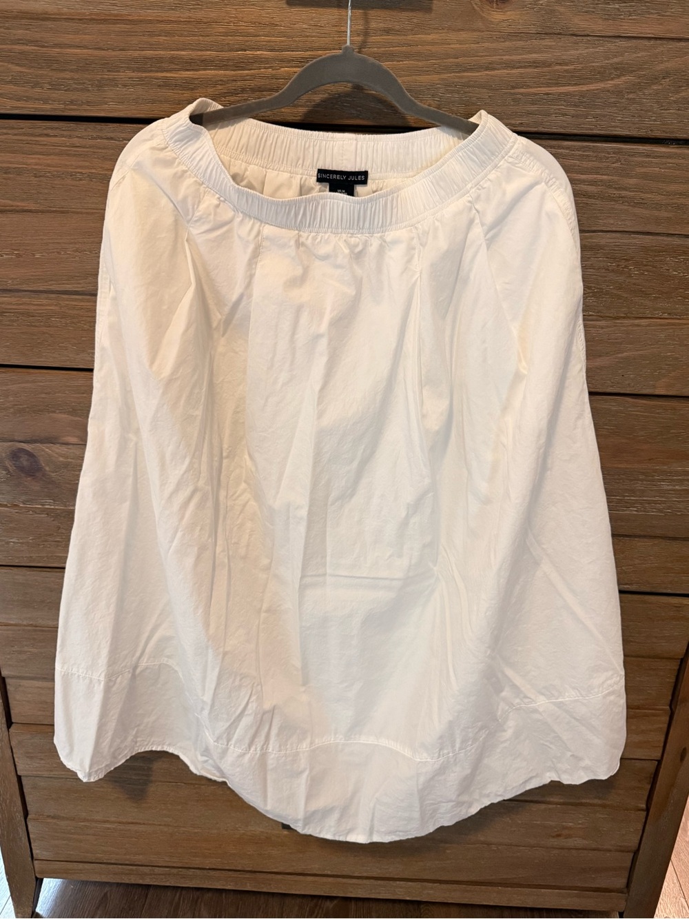 Sincerely Jules White Elastic-Waist A-Line Skirt